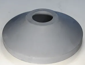 Cono de distribución de material